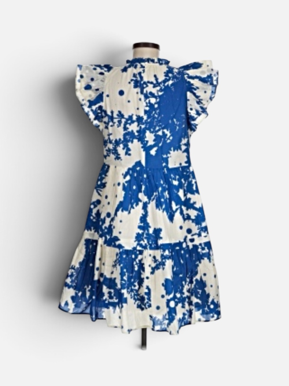 CABALLERO Printed Ruffle Sleeve Dress XS
